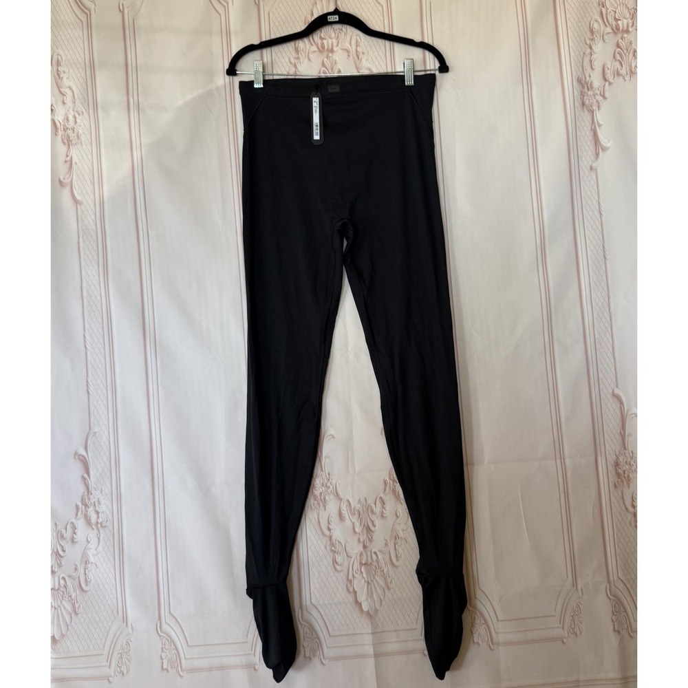 NikeSKIMS Skims Matte Footsie Grip Legging Obsidian Black Size Large NWT $128